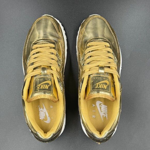 Wmns Nike Air Max 90 Metallic Gold - Picture 4 of 10